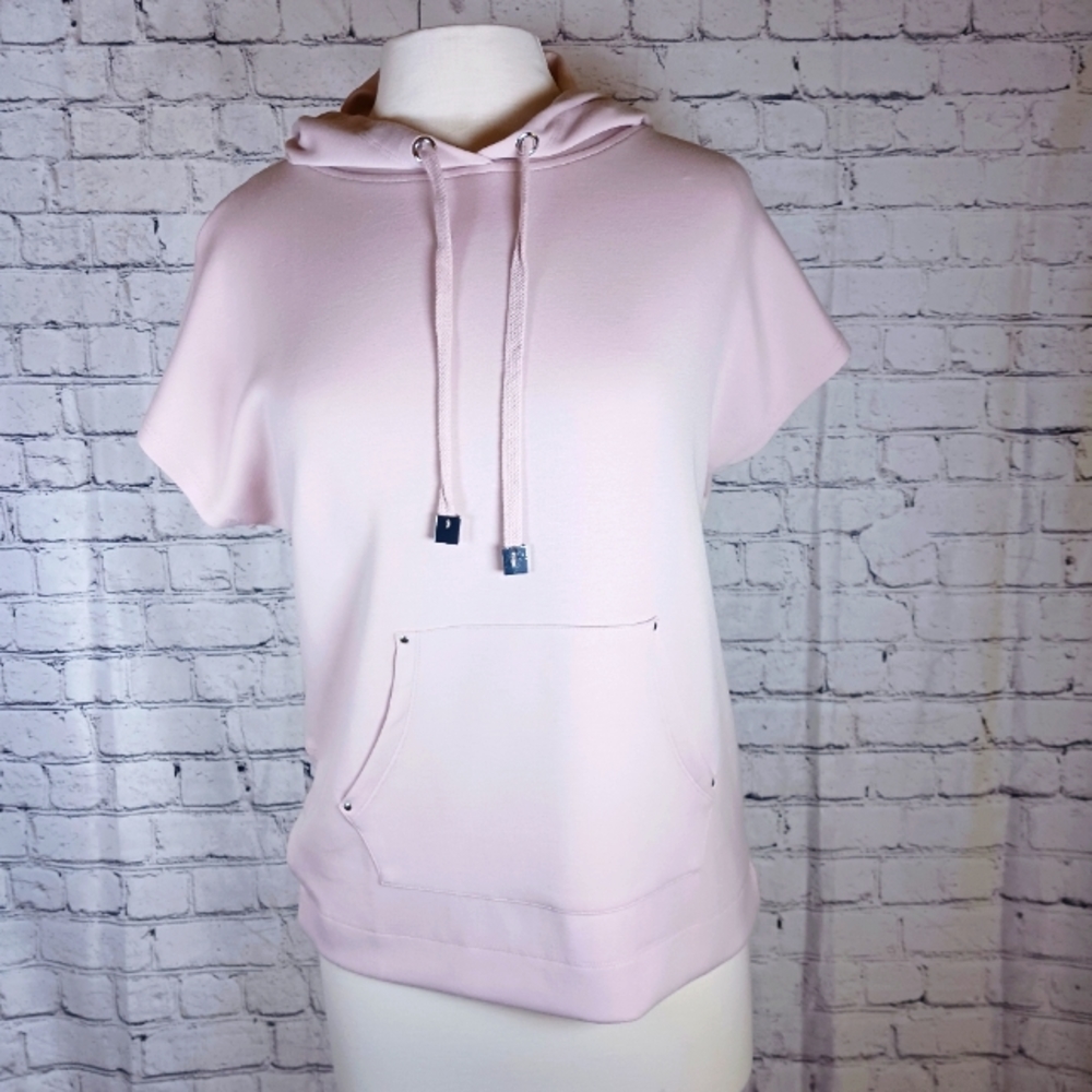 ELIE Elie Tahari Pink Pullover Hoodie Sz XS